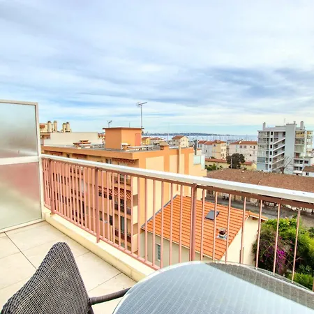 Apartment Le Clair Golfe-juan - T2 Terrasse Vue Parking Prive Wifi - Limestay *
